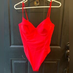 Ramy Brook Red One Piece Swimsuit